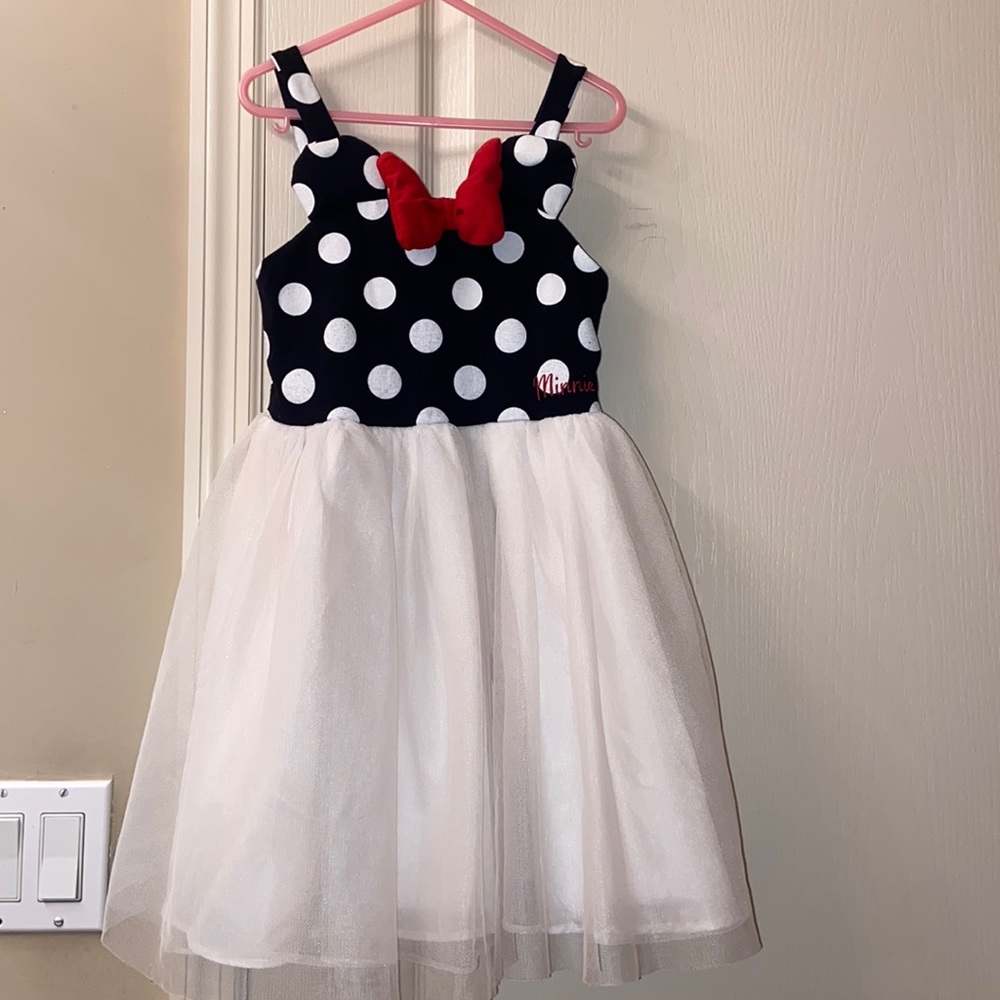 Black and white polkadot dress